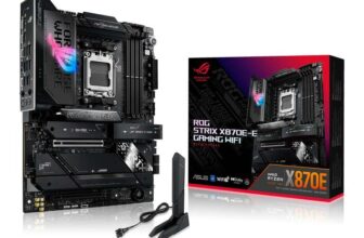 Used ASUS ROG Strix X870E-E Gaming WiFi, AMD ATX motherboard, 1822 VRM, 5 x M.2, PCIe 5.0, WiFi 7, USB 20G, WiFi 7 sold by Amazon Resale