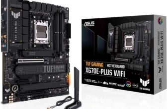 Used ASUS TUF GAMING X670E-PLUS WIFI AMD Ryzen AM5 ATX motherboard, 16 pwr stages, PCIe 5.0, DDR5 – Used good Amazon resale