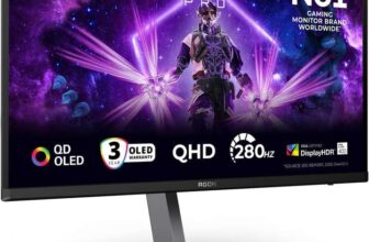 Used: Acceptable AOC AG276QZD2 27 inch WQHD Gaming Monitor 280Hz, QD-OLED, GtG, HDR400, G-Sync, Speakers, 2560×1440 – sold by Amazon Resale