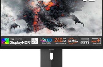 Used KOORUI S3241XO 32 Inch 4K Gaming Monitor, 240Hz, QD-OLED, UHD 2160P, 0.03ms, HDR 400, 99% SRGB – Sold by Amazon Resale FBA