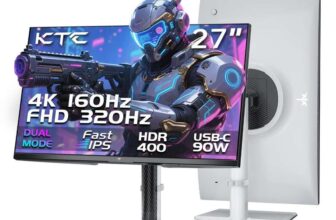 Used KTC 4K Gaming Monitor 27 Inch Dual Mode 4K160Hz / FHD320Hz Fast IPS Panel HDR400 – Sold by Ktcmonitor-Official / FBA