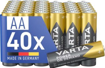 VARTA Power on Demand AA Mignon Batteries 40-pack