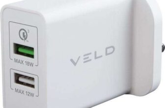 VELD VH48DW Super-Fast Dual USB Wall Charge 48watt (free C&C)