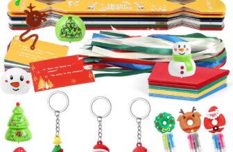 VEYLIN Christmas No-snap Crackers, Make Your Own Christmas Crackers Set DIY Xmas Crackers for Kids Xmas Crackers Set with Novelty Gifts, 15 Pack in 5 Colours
