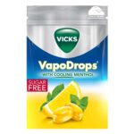 VICKS VapoDrops Lemon, Sugar Free Vegan Lozenges With Lemon Flavour and Menthol, Pack 72g £1.28 Max S&S