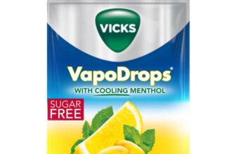 VICKS VapoDrops Lemon, Sugar Free Vegan Lozenges With Lemon Flavour and Menthol, Pack 72g £1.28 Max S&S