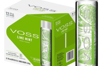 VOSS Lime Mint Flavoured Sparkling Water, Pack of 12 x 375ml