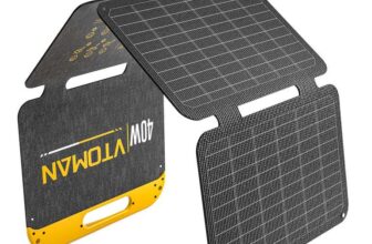 VTOMAN VS40 Portable Solar Panel 40W 13.9V, IP67 Waterproof, Type-C USB-A Connectors,PD30W sold by VTOMAN UK FBA