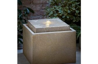 ValueLights Solar Square Water Fountain Feature