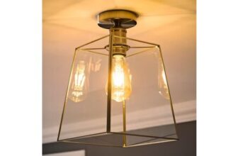 ValueLights Susie Chrome Flush Ceiling Light