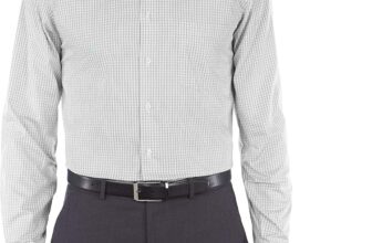 Van Heusen Mens Regular Fit Flex Collar Check Dress Shirt