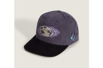 Vans Premium Pixel Globe Snapback Hat Steel Shadow
