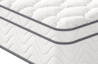 Vesgantti Small Single Mattress 75 x 190cm, 10.3 Inch Hybrid Mattress with Breathable Foam and Individually Pocket Spring – Medium Firm, Classic Box Top Collection