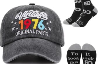 ViEinkaufen 30th 40th 50th 60th 70th 80th Birthday Gifts for Men Baseball Cap Socks