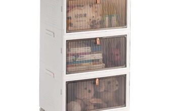 Vilscijon 3-Tier Extra-Large Foldable Storage Cabinet