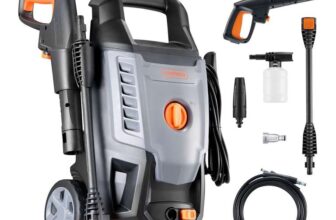 VonHaus Pressure Washer 1600W Portable Power Washer for Patio, Car, Walls, Fences – Sold & Shipped by VonHaus UK