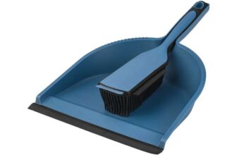 W5 Blue Dustpan & Brush Set – Silicone Brush or Bristles