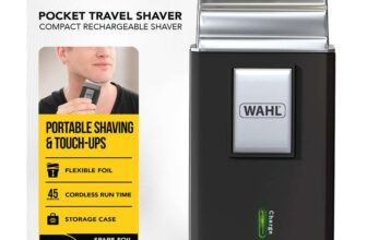 WAHL Compact Rechargeable Electric Shaver with Flexible Foil, 45-Min Cordless Runtime
