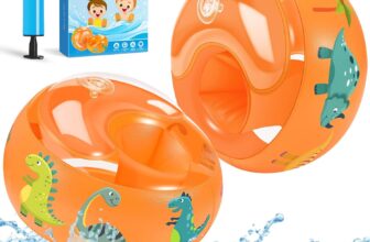 WEARXI Arm Bands for Kids Swimming Armbands with Dual Airbags Perfect Kids Arm Bands 1-2 Years, 2-3 Years, 3-4 Years, 5-6 Year Old, Soft and Durable Armbands for Toddlers 7cm