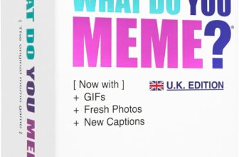 WHAT DO YOU MEME Core Game (New UK Edition) Now Including GIFs by Relatable, The Essential Adult Party Game for Meme Lovers Now with Refreshed Content, Great for Adult Games for Game Night, 17