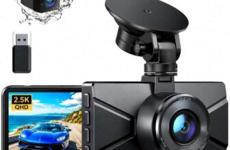 WOLFANG Dash Cam Front and Rear 2.5K, 1440P Dashcam for Cars with 3.0 LCD Display, Super Night Vision, Loop Recording, G-Sensor