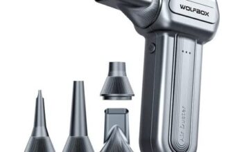 WOLFBOX DF60 Wireless Air Duster, 110000 RPM, 3-Speed, Portable