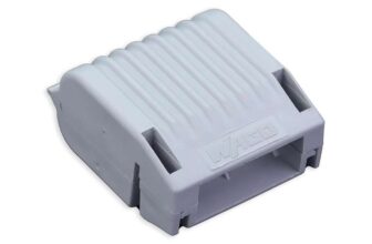Wago Gelbox, Moisture Protection for Connecting Terminals, Compatible with the 221 and 2273 Series, 207-1331, Size 1, Gray, 4-Piece