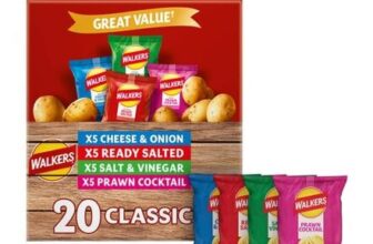 Walkers Classic Variety Multipack Crisps Box 20 X 25g