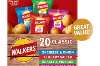 Walkers Classic Variety Multipack Crisps Box 20x25g
