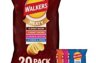 Walkers Meaty Variety Multipack Crisps 20