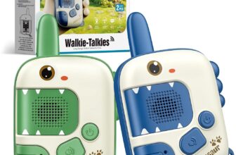 Walkie Talkie Kids, Dinosaur Toys for Boy Toy Age 4 5 6 7 8 9 Year Old Boy Gifts for 3-12 Year Olds Kids Camping Accessories Outdoor Toys Sensory Toys for Autism