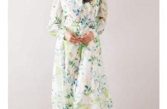Wallis Petite Fruit Print Organza Belted Shirt Dress