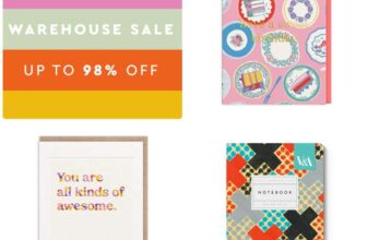 Warehouse Sale – Birthday Cards 5p / V&A Notebook £1 / 3 x Notebooks £2.50 / 25 Card Bundle £9.95 & More