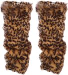 Warm Footmuffs Leg Warmer Leggings Hoof Shoes Cozy Paws Socks Couture Ladies Woman Clothing Outfit Compression Stockings for Women Party Boot Sleeves Boot for Women Fur White