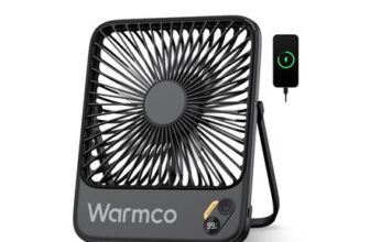 Warmco D3 Portable Rechargeable Desk Fan 10000mAh
