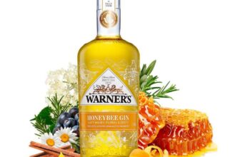 Warners Honey Flavoured Gin 70cl, Premium Honeybee Gin