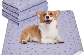 Washable Dog Pee Pads Reusable Puppy Pads Fast Absorbent Leakproof Training Mat with Non-Slip Backing for Floor Crate Couch Protection & Potty Training (2, 122x122cm)