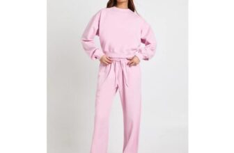 Washed Ribbed Detail Straight Leg Tracksuit
