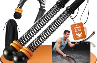 Weighted Training Ropes, Combat Rope without Rope, Wireless Fitness Ropes, with an Adjustable Weight Ring Design and Improved Ergonomic Handle for More Dynamic Operation