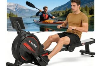 Wenoker Rowing Machine Magnetic with APP Control, Foldable Indoor Rower