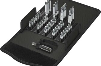 Wera 05057450001 Bit-Safe 43 Universal 1 Comprehensive Standard Bits and Holder Set in Pouch (43-Piece