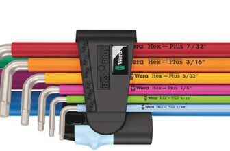 Wera 3950/9 Hex-Plus Multicolour Imperial Stainless 1, L-Key Set, Imperial, Stainless Steel, 9 Pieces