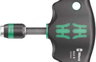 Wera 416 R T-Handle Bitholding Screwdriver Rapidaptor, 1/4 x 45 mm, 05023404001