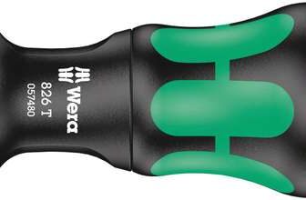 Wera 826 T Kraftform Turbo bit-Holding Screwdriver Handle with Rapidaptor Quick-Release Chuck