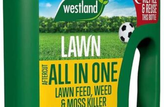 Westland Aftercut All In One Lawn Feed, Weed & Moss Killer Spreader 80m2