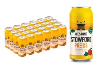 Westons Stowford Press Apple Cider, 4.5% ABV 24 x 440 ml £17.10-£15.30 With Max S&S