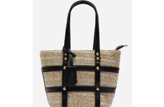 Wheres That from Alaia Small Raffia Bag