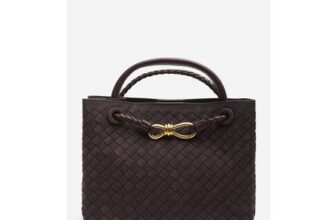 Wheres That from Luna Woven Tote Bag with Gold Detail