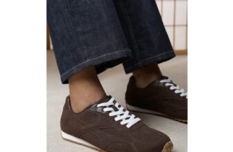 Wheres That from Marleigh Suede Retro Runner Trainer