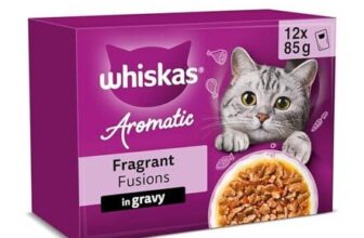 Whiskas Aromatic Adult Wet Cat Food in Gravy 12x85g